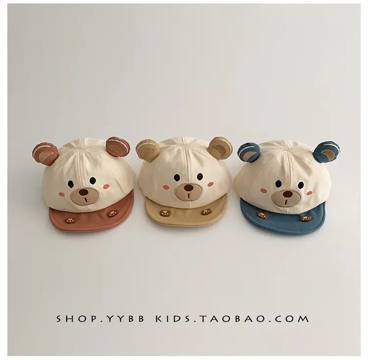 Cute Bear Baby Hats for Boys Girls Spring Autumn β feature 2