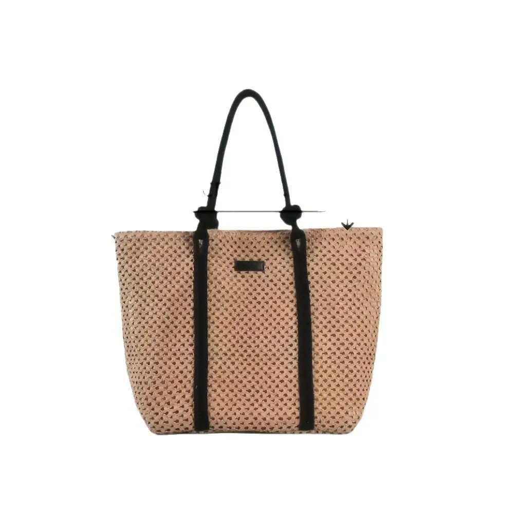 Women's Handmade Woven Tote Bag Large Capacity Beach Travel Bag