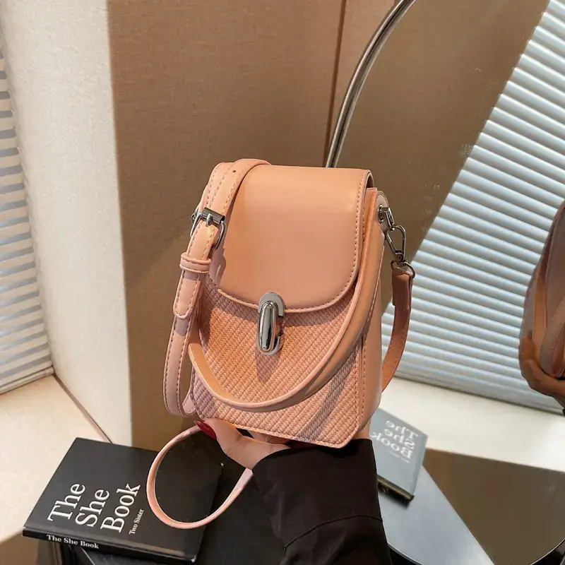 Beige Portable Phone Shoulder Bag for Women 2025 - Image 3