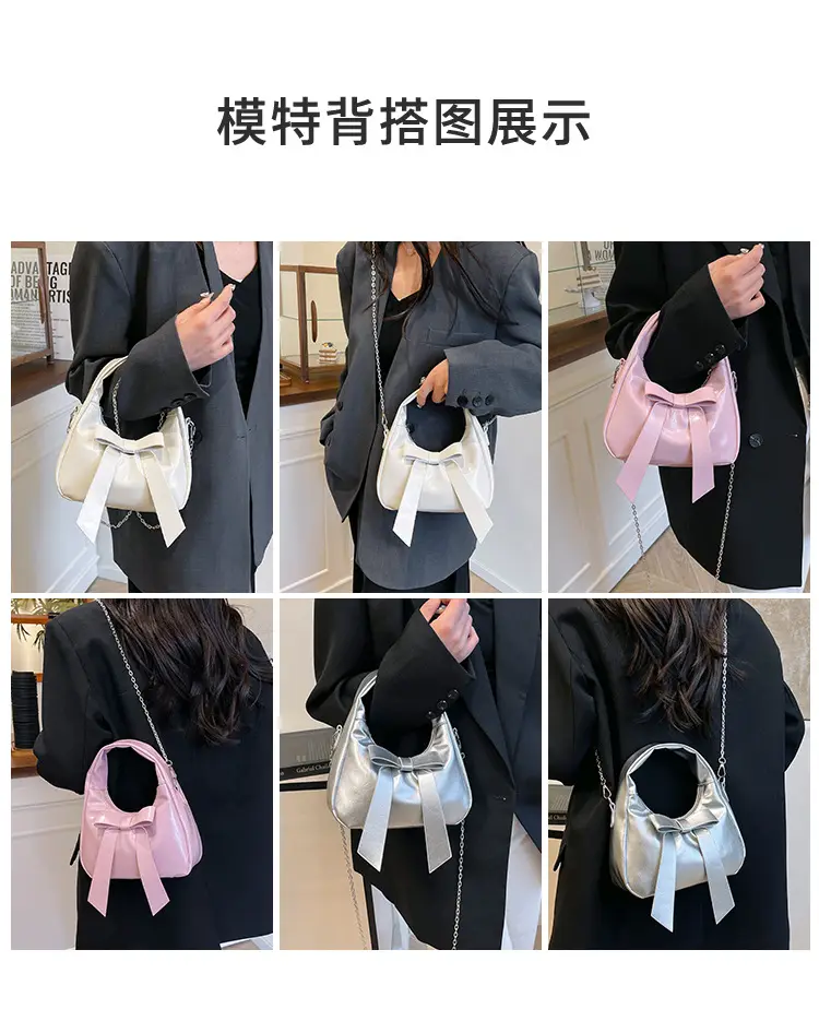 Silver Bow Shoulder Bag for Women 2025 — feature 9