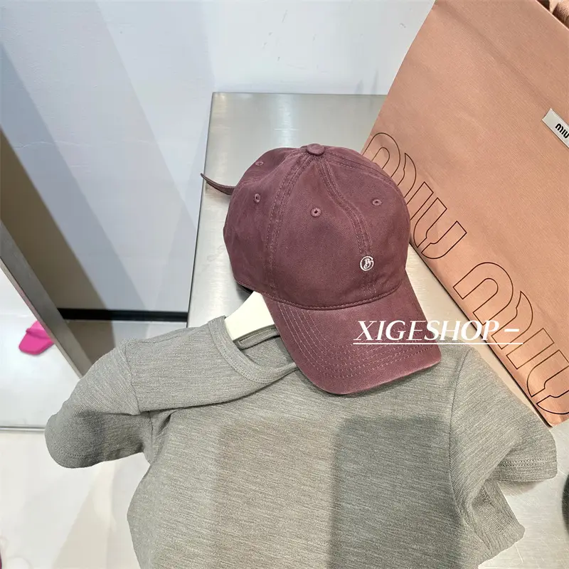 Women's Maroon Letter Embroidered Baseball Cap — feature 14