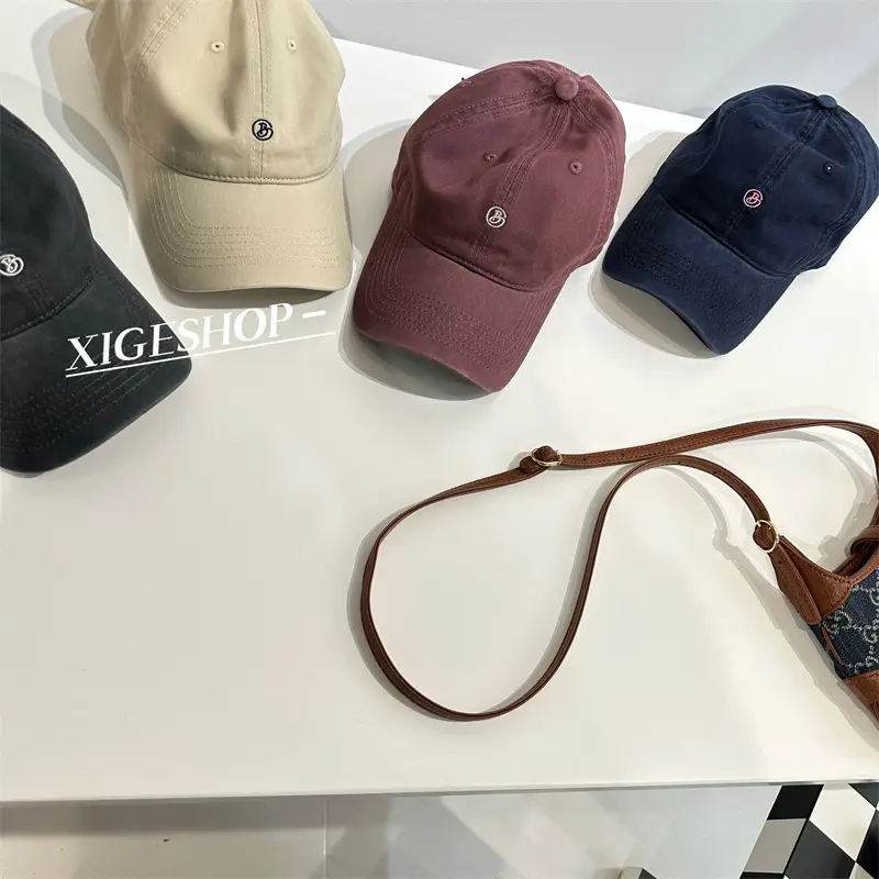 Women's Maroon Letter Embroidered Baseball Cap — feature 23
