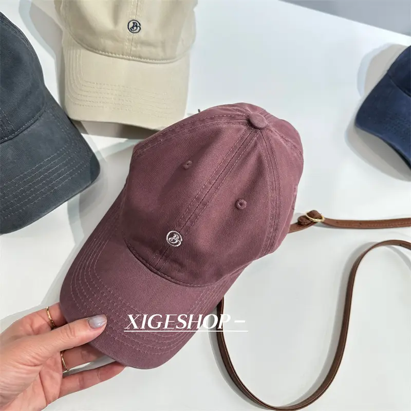 Women's Maroon Letter Embroidered Baseball Cap — feature 25