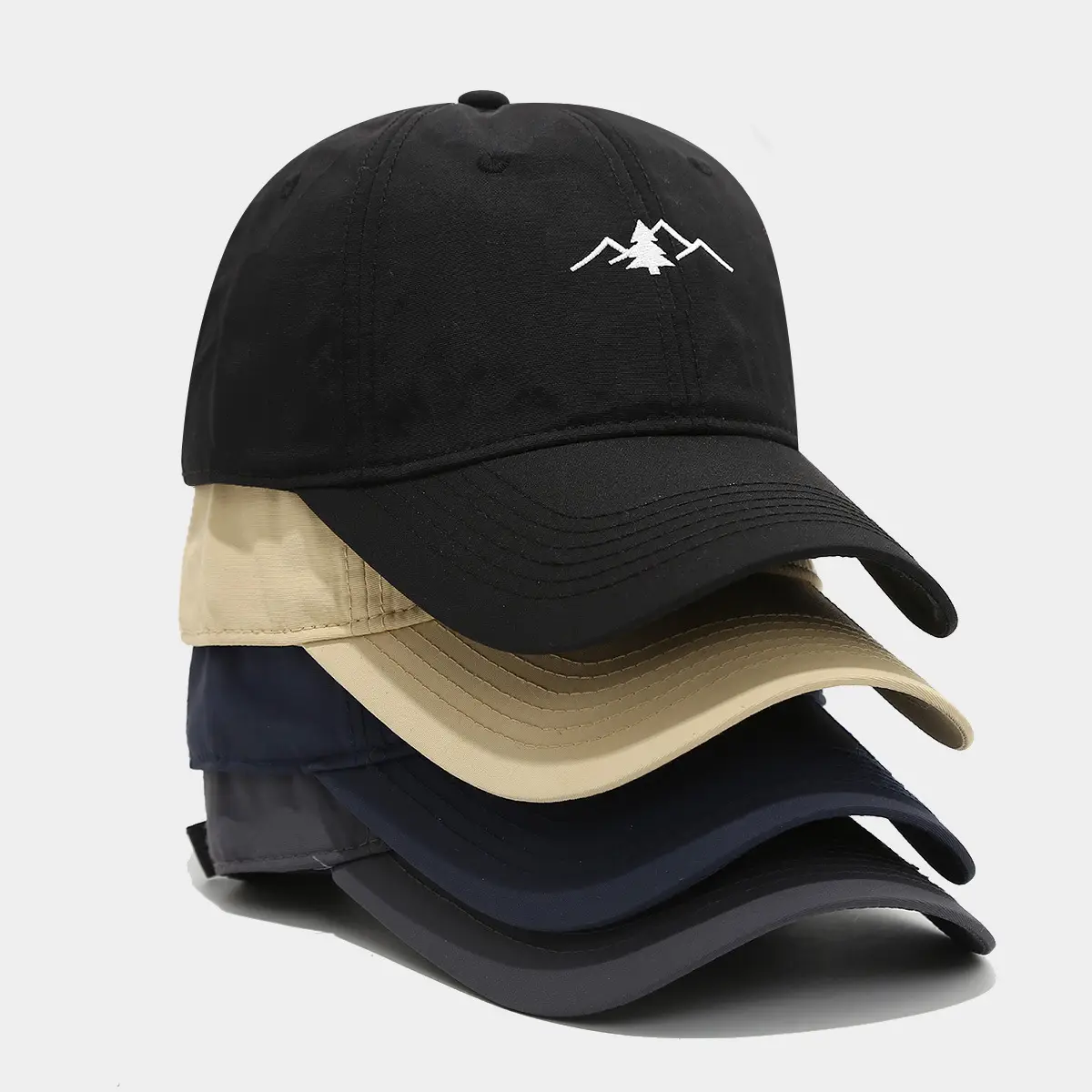 Men's Mountain Embroidered Baseball Cap Grey