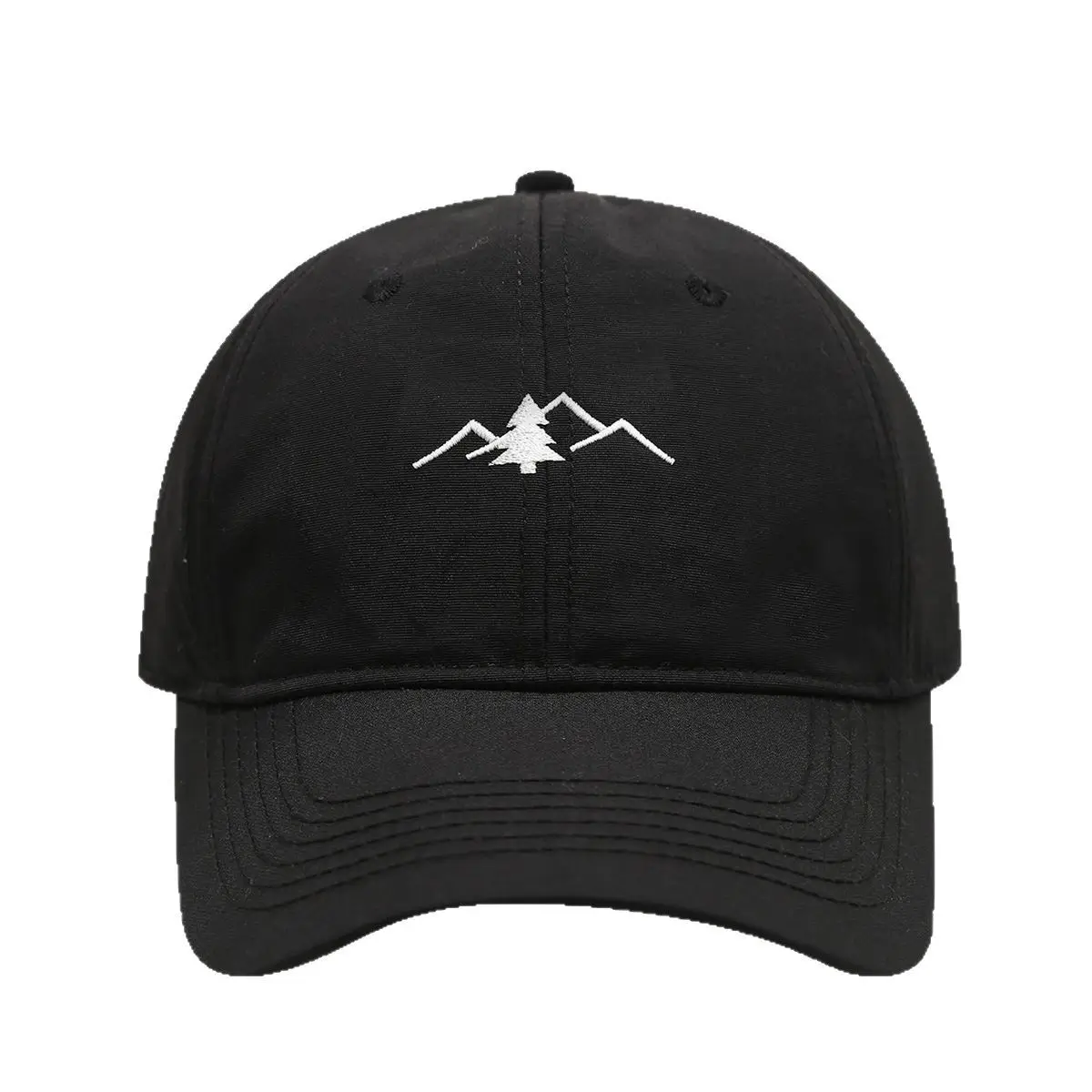 Men's Mountain Embroidered Baseball Cap Grey