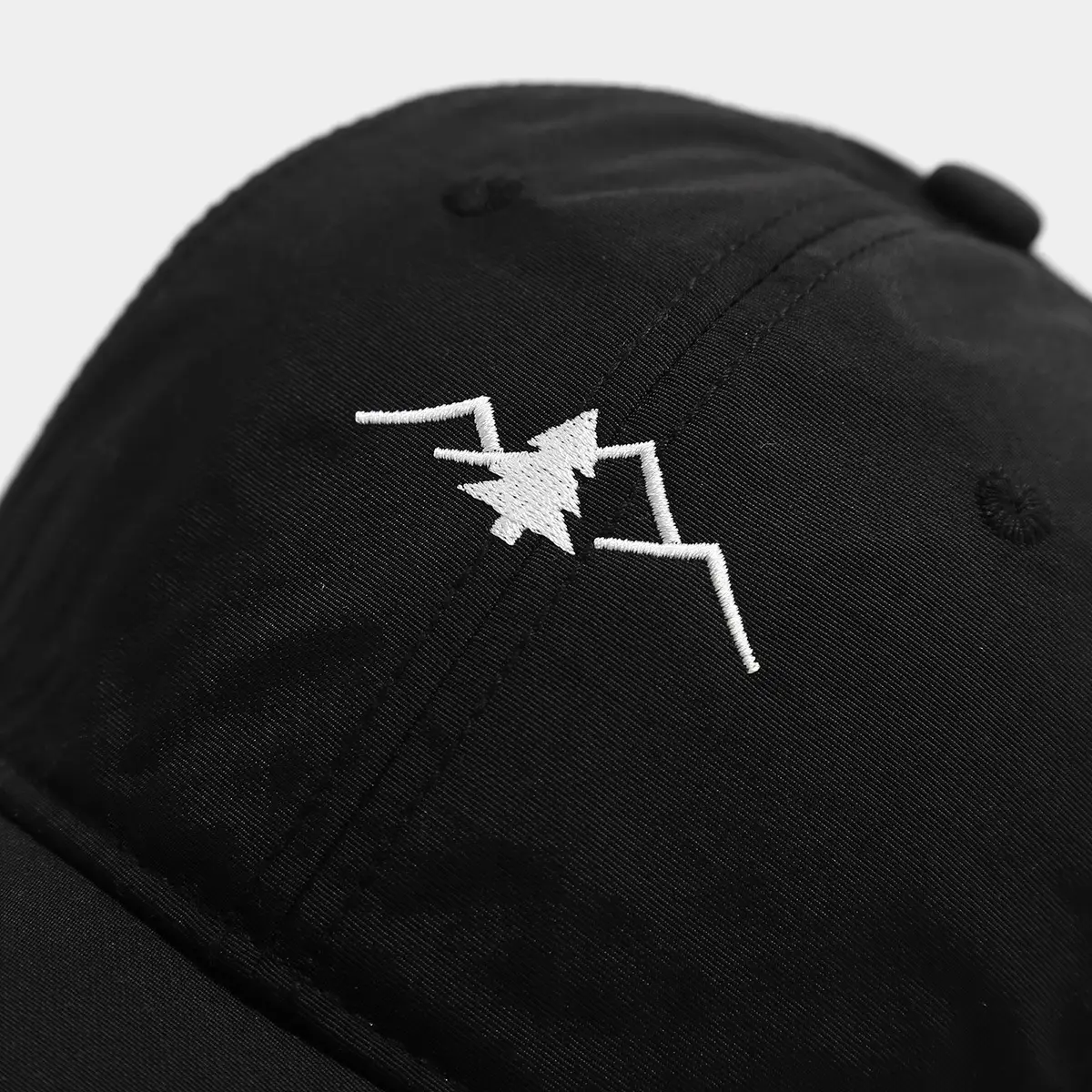 Men's Mountain Embroidered Baseball Cap Grey — feature 8