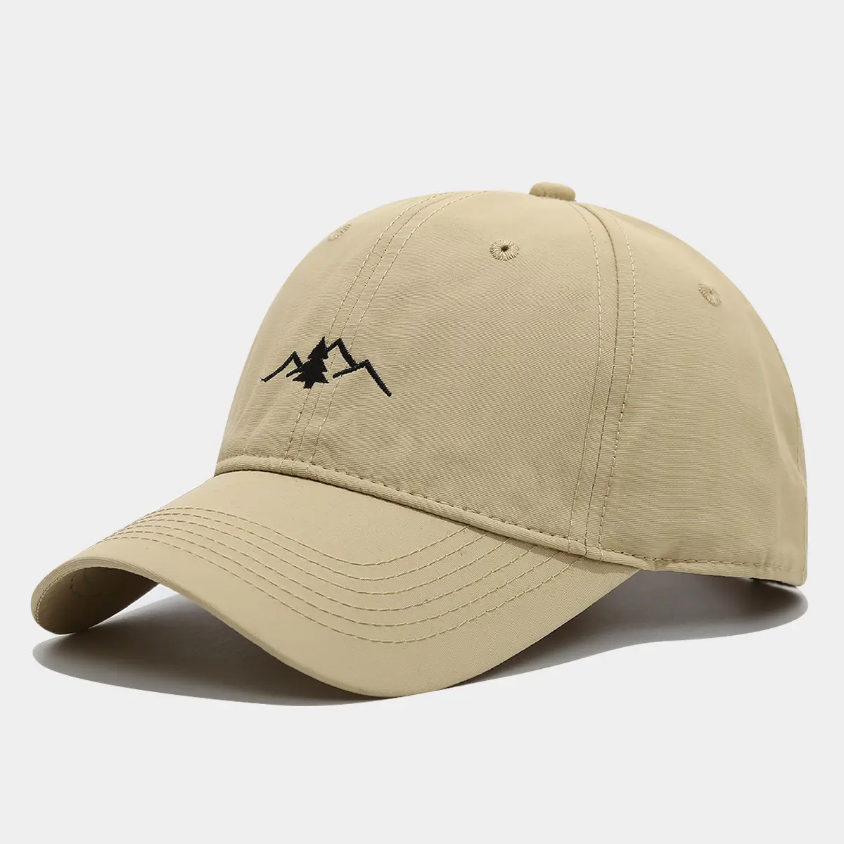 Men's Mountain Embroidered Baseball Cap Grey