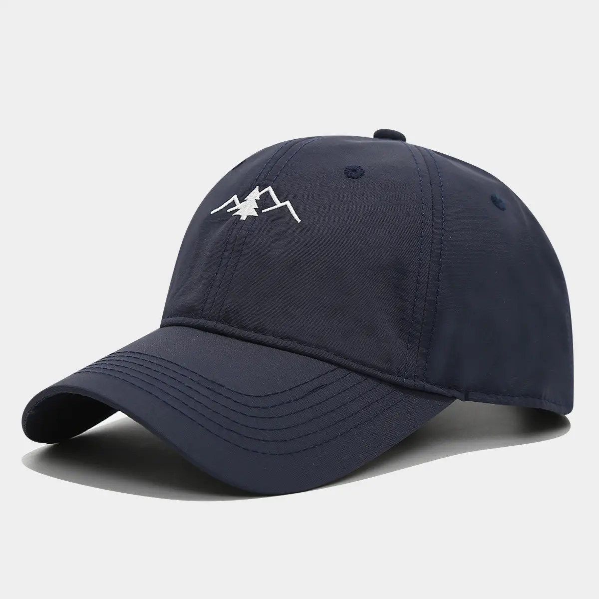 Men's Mountain Embroidered Baseball Cap Grey