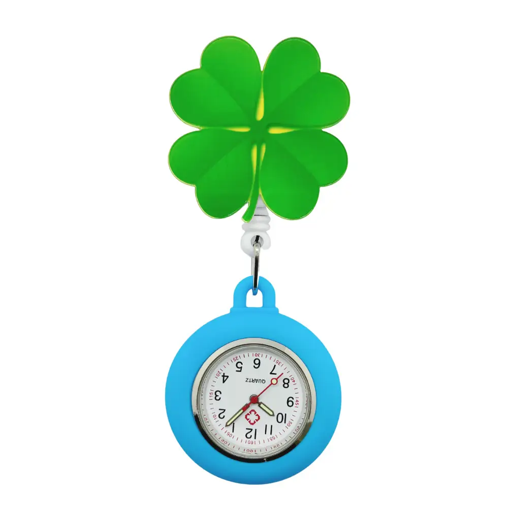 Hard Glue Nurse Watch with Clover Design - Image 11