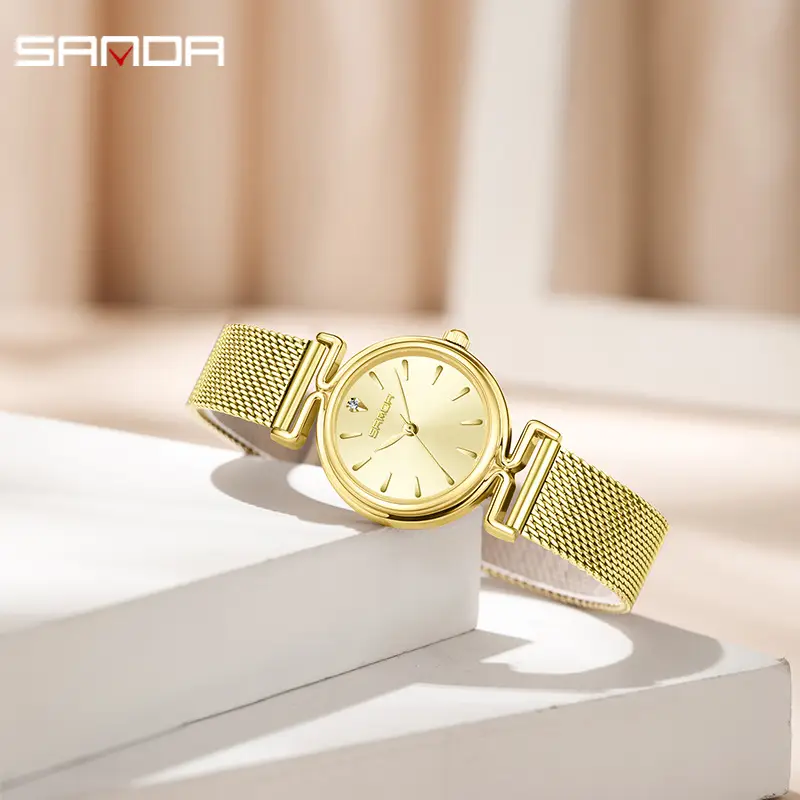 Sanda Women's Stainless Steel Mesh Watch Classic Design