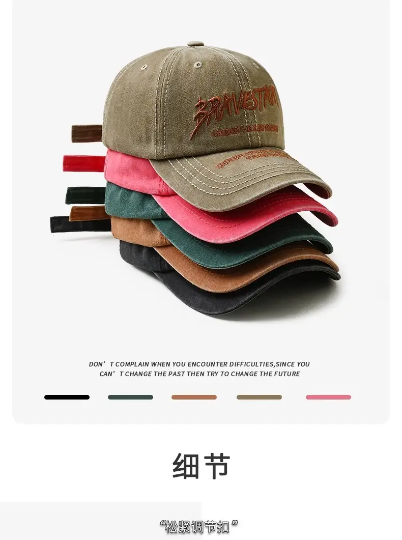 Women Baseball Cap with Letter Embroidery, Casual Duck Tongue Hat — feature 8