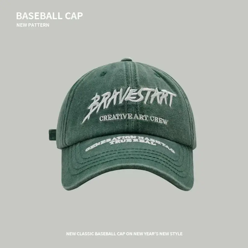 Women Baseball Cap with Letter Embroidery, Casual Duck Tongue Hat