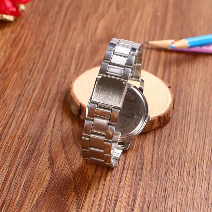 Old Man's Steel Belt Watch Silver Dial Waterproof — feature 11