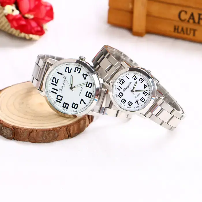 Old Man's Steel Belt Watch Silver Dial Waterproof — feature 5