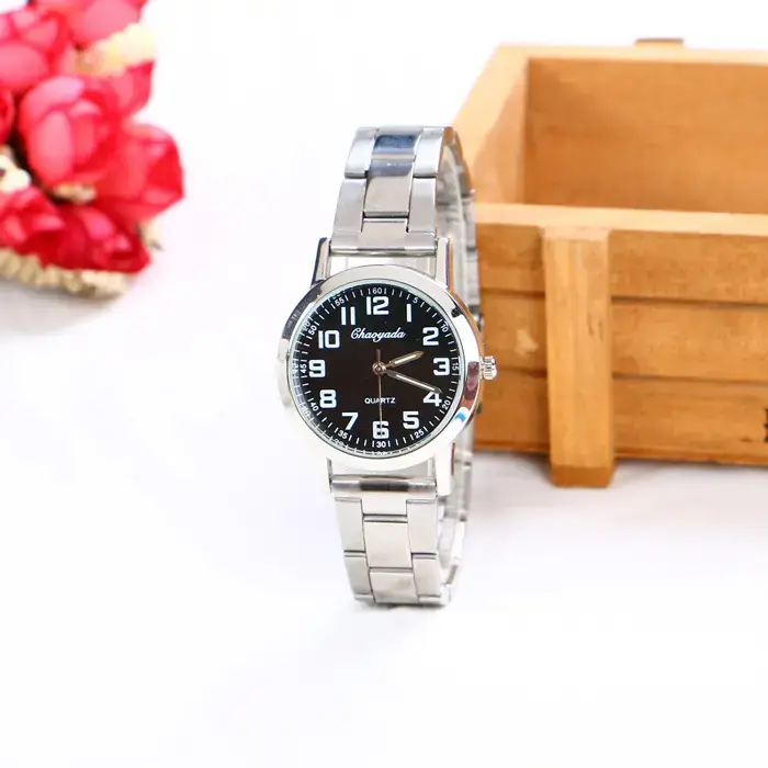 Old Man's Steel Belt Watch Silver Dial Waterproof - Image 4