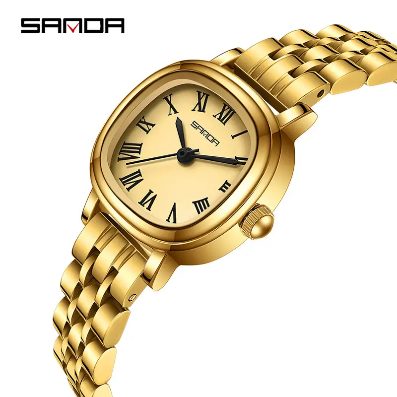 Sanda Gold Plated Women's Quartz Watch 23mm - Image 18