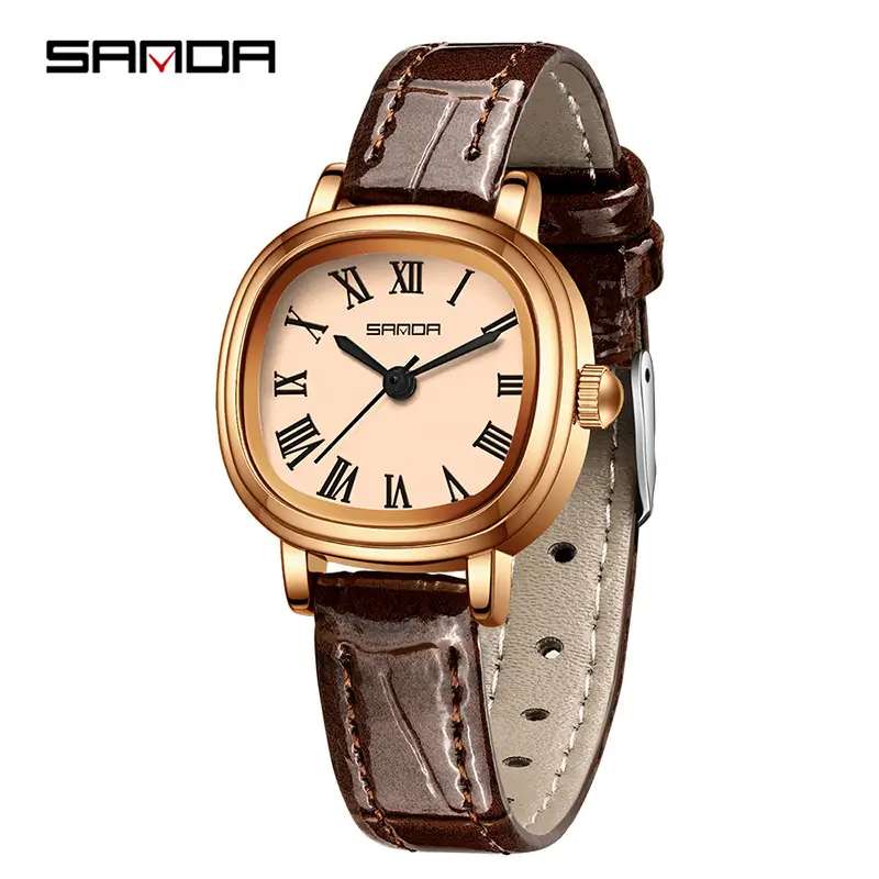 Sanda Gold Plated Women's Quartz Watch 23mm - Image 3