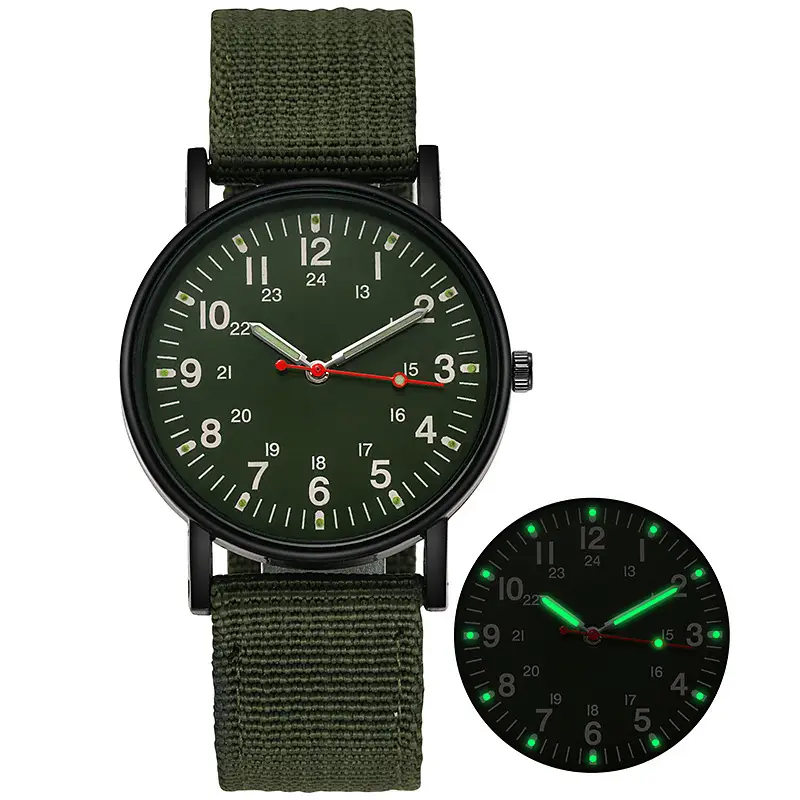 Men's Brown Nylon Watch with Chain Accessories — feature 12