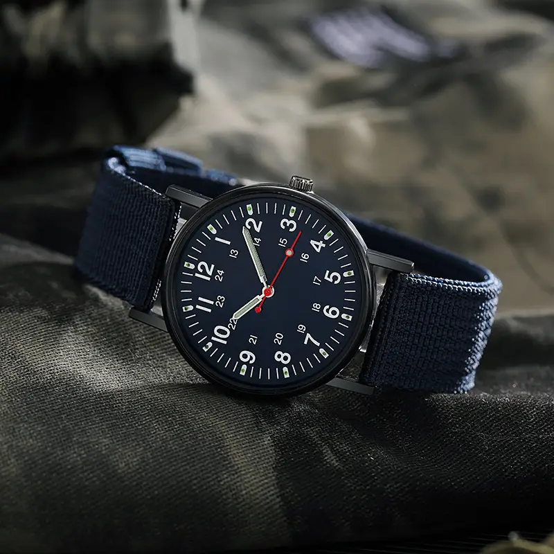 Men's Brown Nylon Watch with Chain Accessories — feature 24