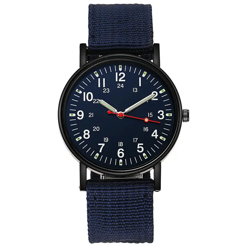 Men's Brown Nylon Watch with Chain Accessories - Image 2