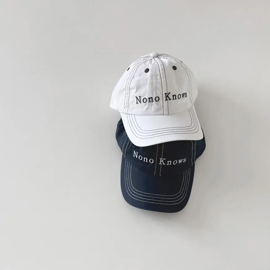 Nono Knows White Kids Baseball Cap 2026 - Image 3