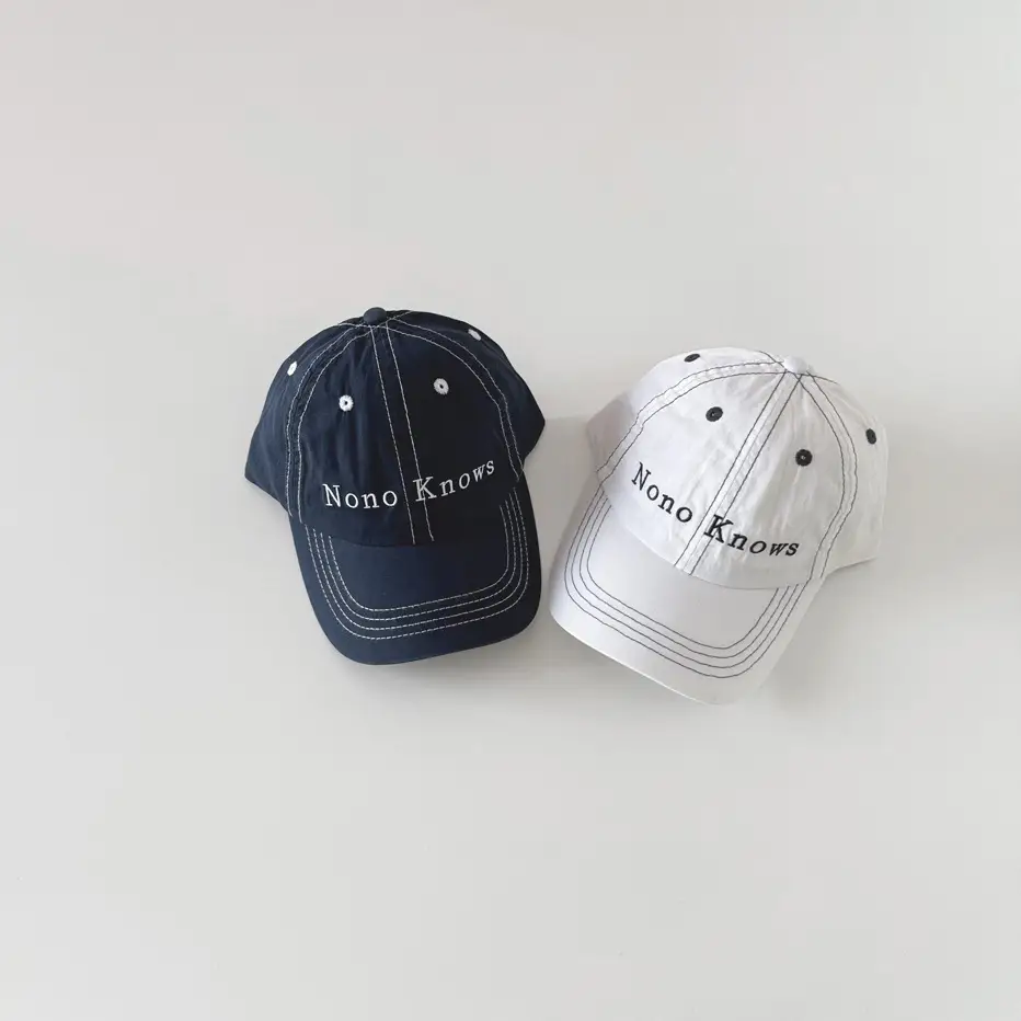 Nono Knows White Kids Baseball Cap 2026 - Image 4