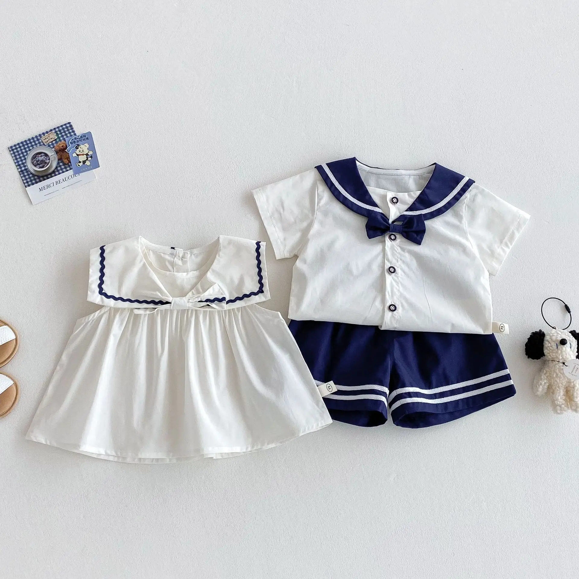 Navy Blue Kids T-Shirt 2026 Summer for Girls - Image 4