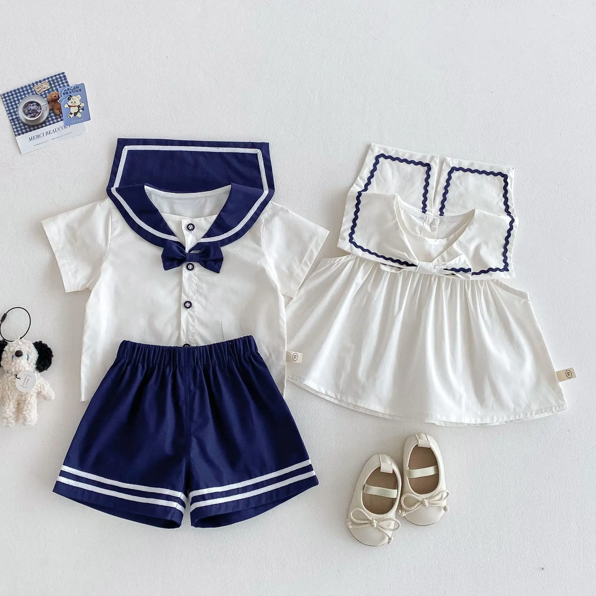 Navy Blue Kids T-Shirt 2026 Summer for Girls - Image 6