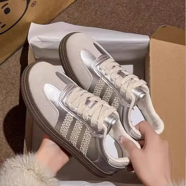 Women's Silver Round Toe Training Shoes 2025 — feature 14
