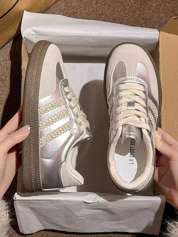Women's Silver Round Toe Training Shoes 2025 — feature 3