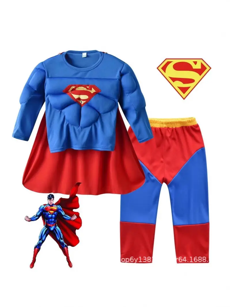 Halloween Kids Performance Costume Split suit Superman Batman Captain America Spiderman Costume Costume - Image 8