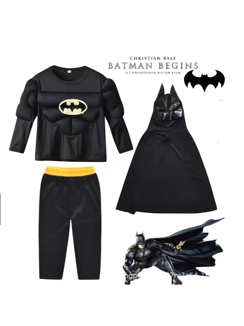 Halloween Kids Performance Costume Split suit Superman Batman Captain America Spiderman Costume Costume - Image 9