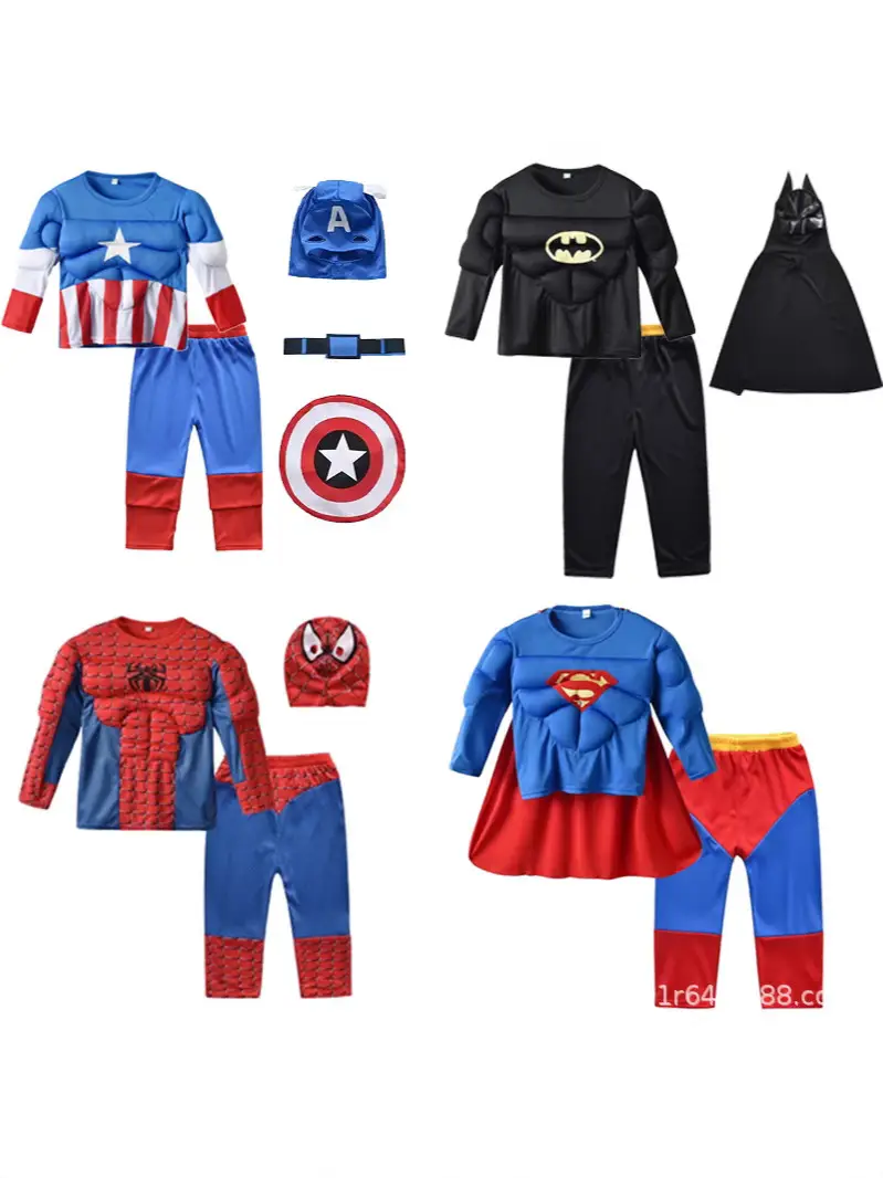Halloween Kids Performance Costume Split suit Superman Batman Captain America Spiderman Costume Costume - Image 10