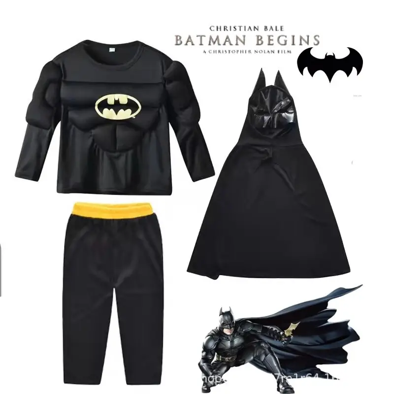 Halloween Kids Performance Costume Split suit Superman Batman Captain America Spiderman Costume Costume - Image 4