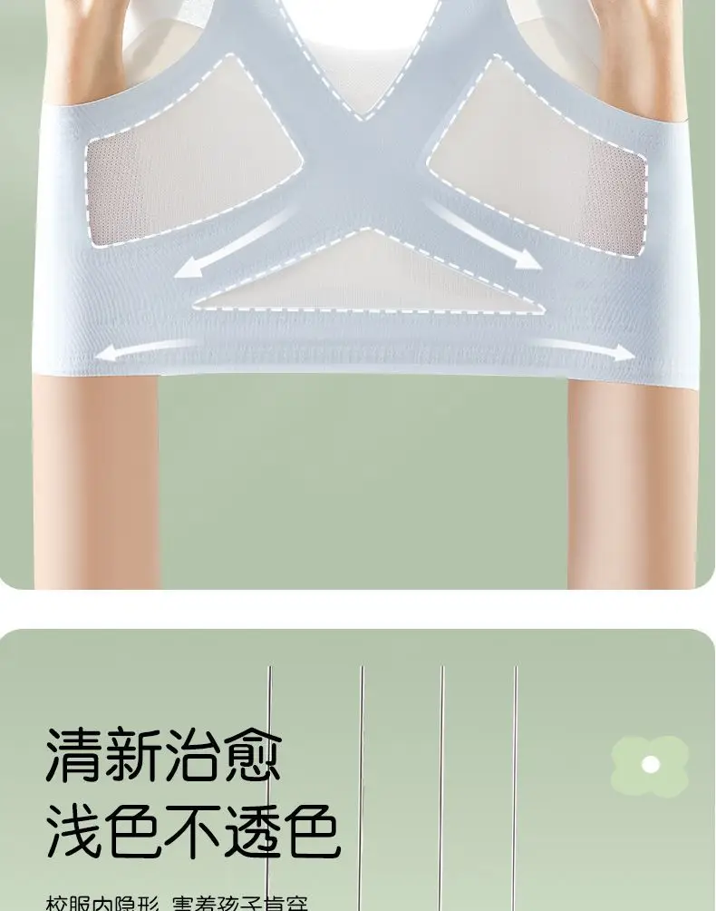 Memories of Junior Senior high school Students Girls Bra Sports Vest Girls Girls Developmental Underwear Teenagers — feature 19