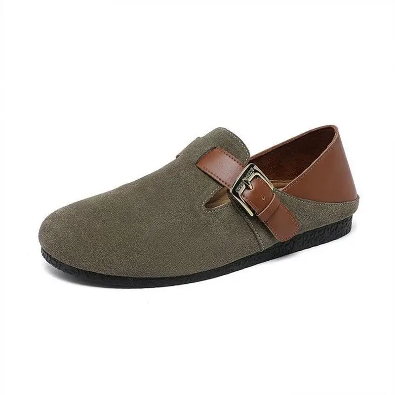 Mary Jane Single-layer Shoes Women's Shoes 2025 New Retro One-character with Niche Design Gentle All-match Two-wear Doug Shoes - Image 7