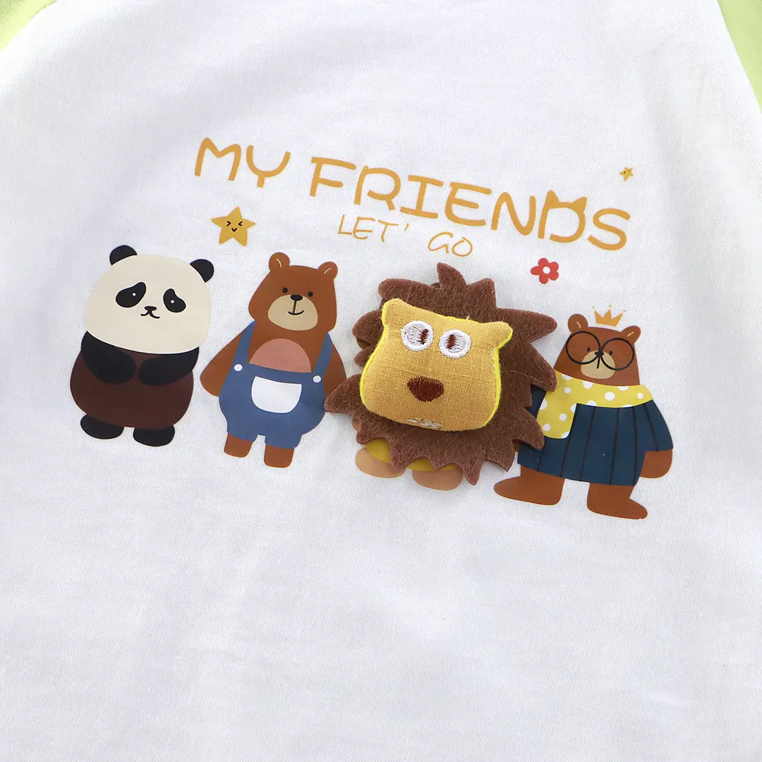 Children's Cartoon T-Shirt Shorts Set Pure Cotton Summer — feature 4