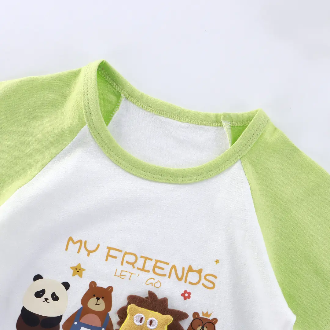 Children's Cartoon T-Shirt Shorts Set Pure Cotton Summer — feature 6