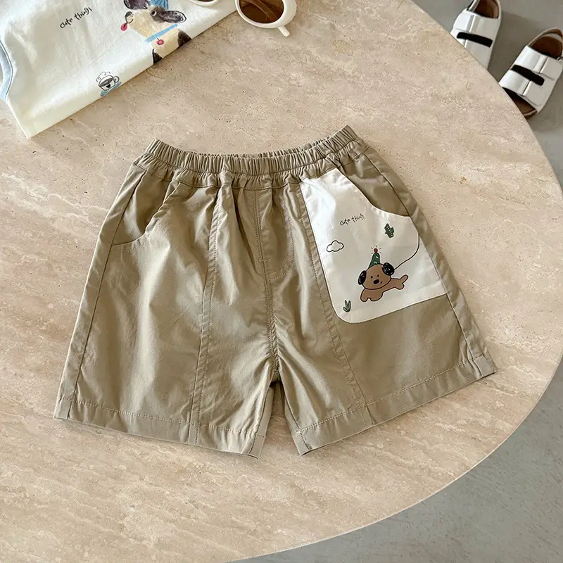 Boys Pure Cotton Cartoon T-Shirt White 2026 Summer - Image 2
