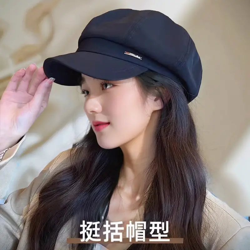 Women's Beige Retro Beret Face Slimmer 2023 — feature 23