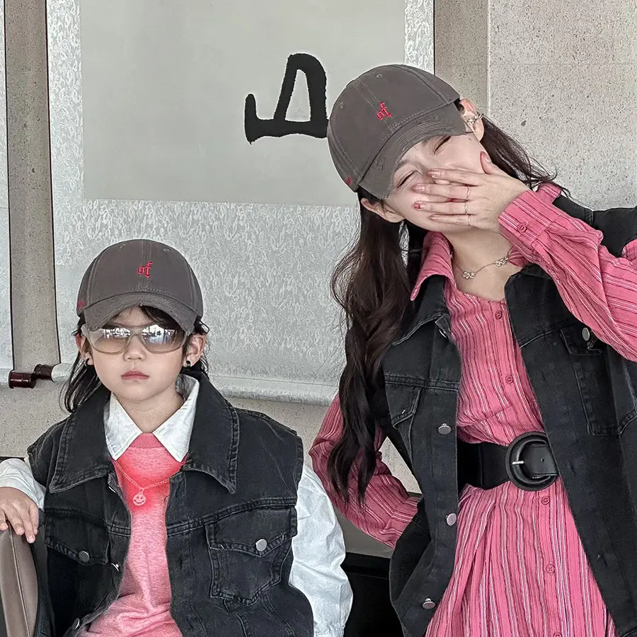 Red Joker Embroidered Baseball Cap for Kids 2025 - Image 6