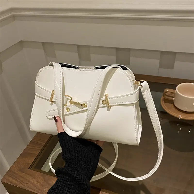 White Shell Shoulder Bag for Women Spring Summer - Image 5