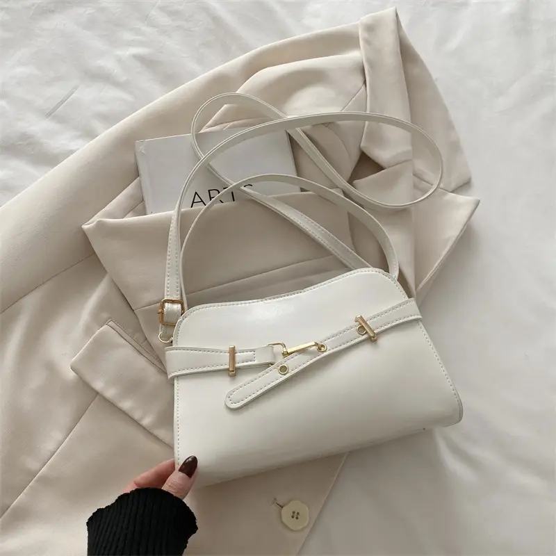 White Shell Shoulder Bag for Women Spring Summer - Image 2