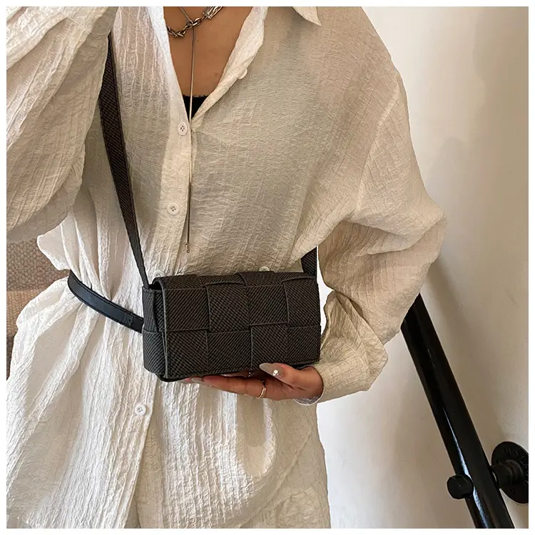 Light Blue Woven Square Shoulder Bag for Women 2025 — feature 15