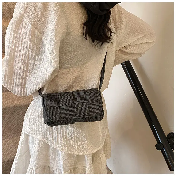 Light Blue Woven Square Shoulder Bag for Women 2025 — feature 16