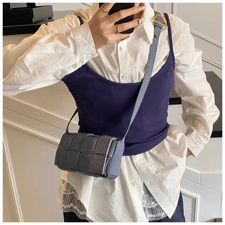 Light Blue Woven Square Shoulder Bag for Women 2025 — feature 20