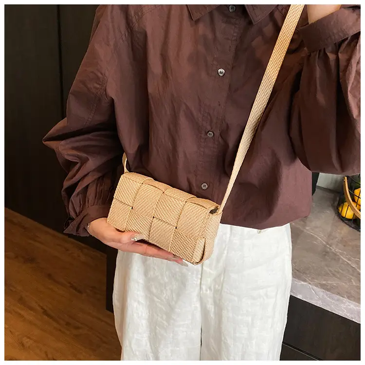 Light Blue Woven Square Shoulder Bag for Women 2025 — feature 23