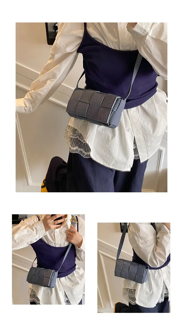 Light Blue Woven Square Shoulder Bag for Women 2025 — feature 25