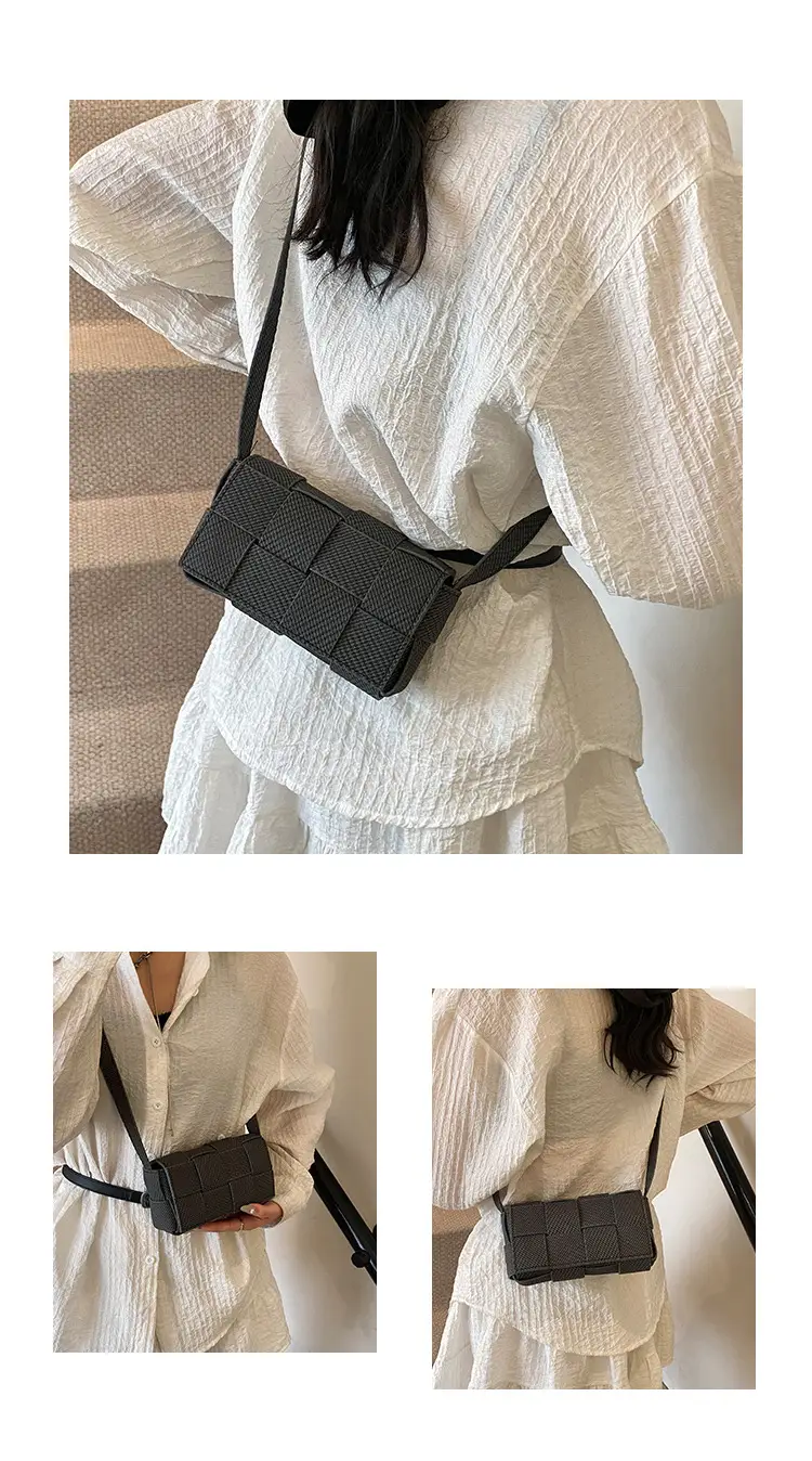 Light Blue Woven Square Shoulder Bag for Women 2025 — feature 26