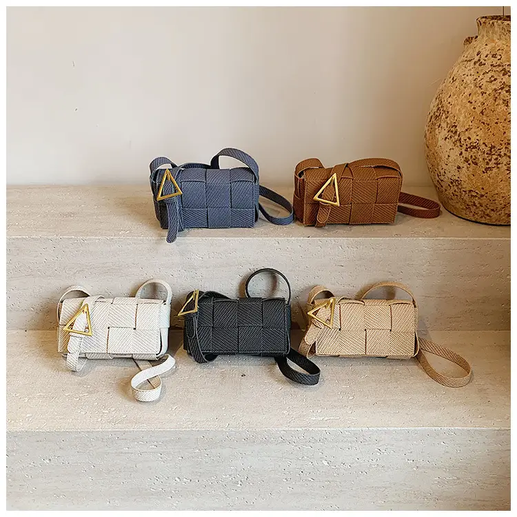 Light Blue Woven Square Shoulder Bag for Women 2025 — feature 8